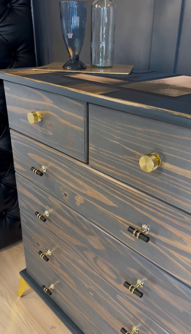 Greywood Glamour Luxe Chest – Elegant 6-Drawer Storage
