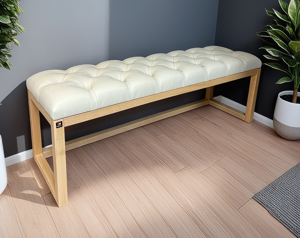 Handcrafted Wooden Frame Benches | Upholstered Seating |