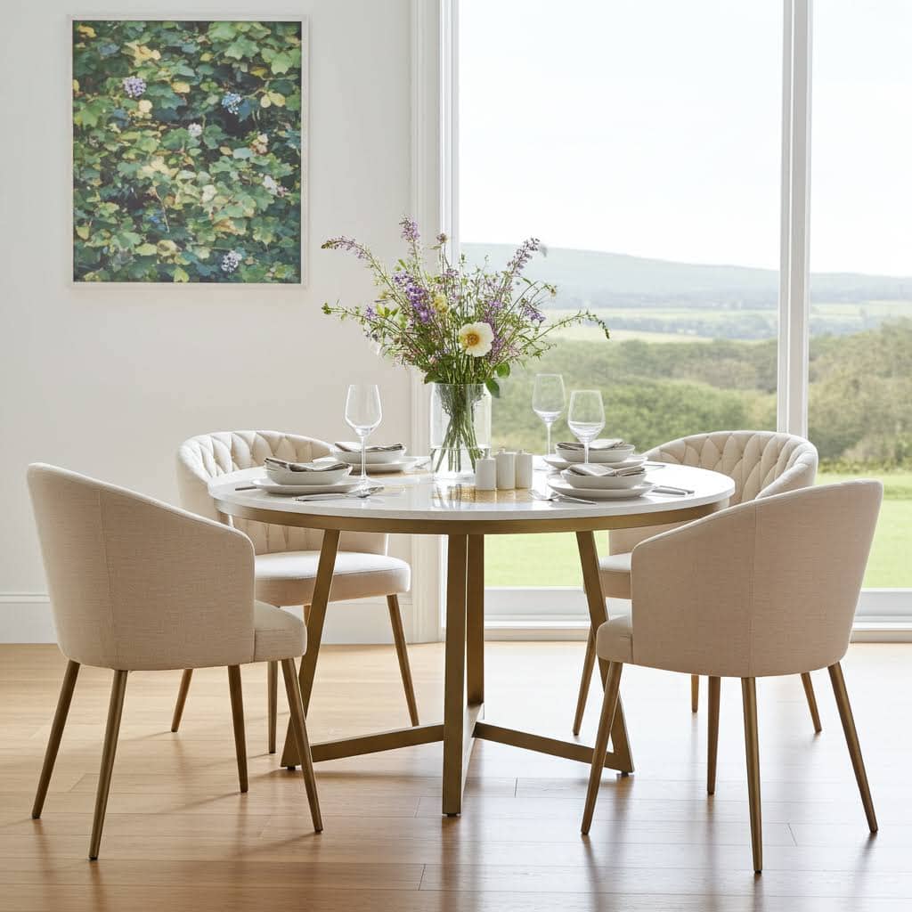 Aurora Gold Round Table