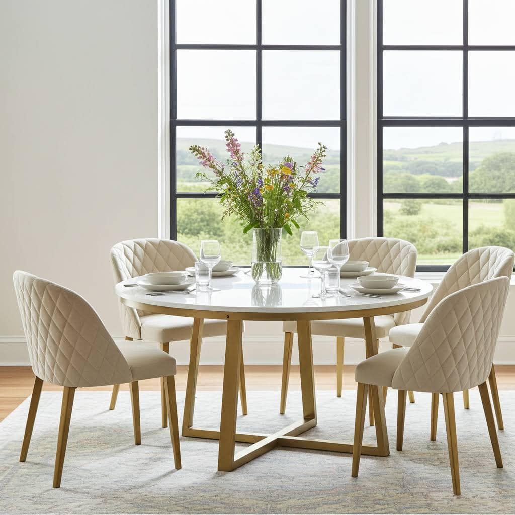 Aurora Gold Round Table