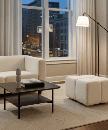 Bubble Pouffe Ottoman – Soft Boucle Upholstery 90x55x50 cm