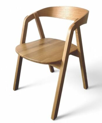 Solid Oak Nordic Chair – Scandinavian Minimalist Oak Seating