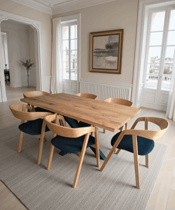 Solid Oak Nordic Chair – Scandinavian Minimalist Oak Seating