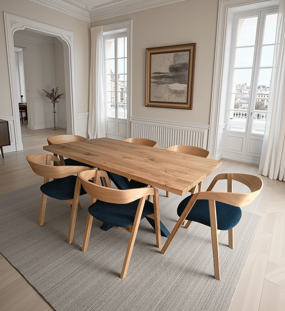 Solid Oak Nordic Chair – Scandinavian Minimalist Oak Seating