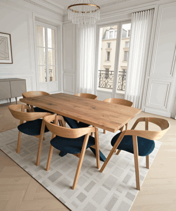 Solid Oak Nordic Chair – Scandinavian Minimalist Oak Seating
