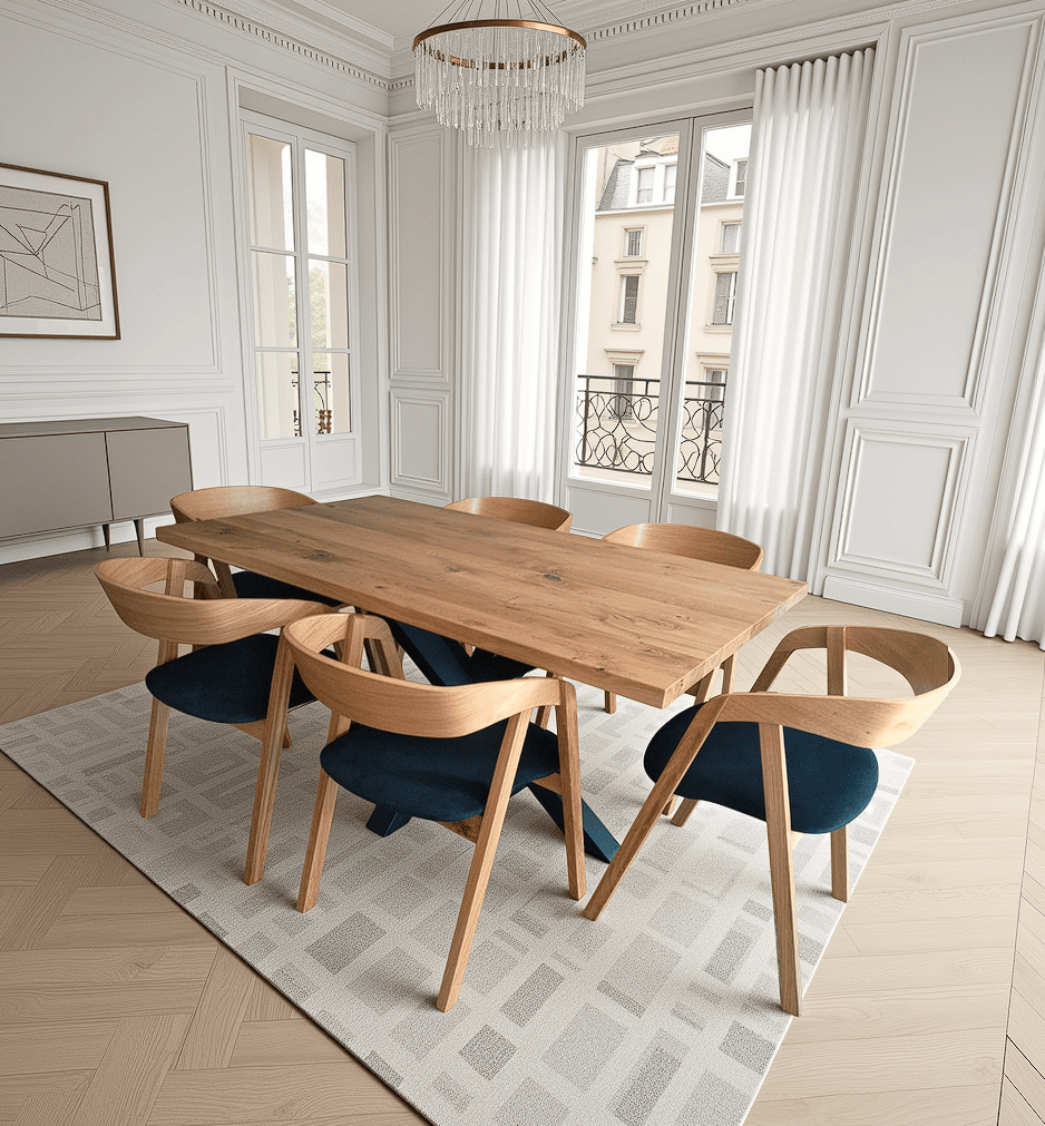 Solid Oak Nordic Chair – Scandinavian Minimalist Oak Seating