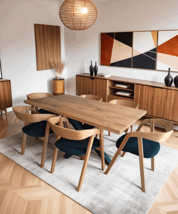 Solid Oak Nordic Chair – Scandinavian Minimalist Oak Seating