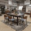 The Ashton Modern Extendable Dining Table in Walnut 160 x 90 cm to 200cm