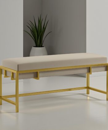 Lexi Modern Glam Upholstered Bench