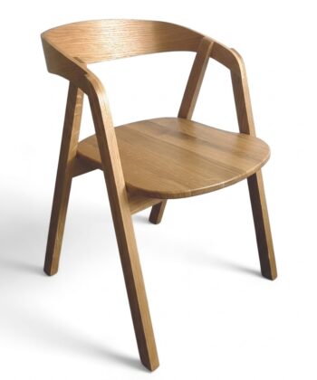 Helsinki Solid Beech Nordic Chair with All-Wood Seat
