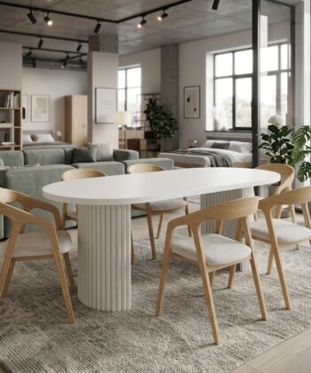 Helsinki Solid Beech Nordic Chair with Bentwood Backrest in Natural Oak and Bespoke Upholstery (56 × 60 × 73 cm)