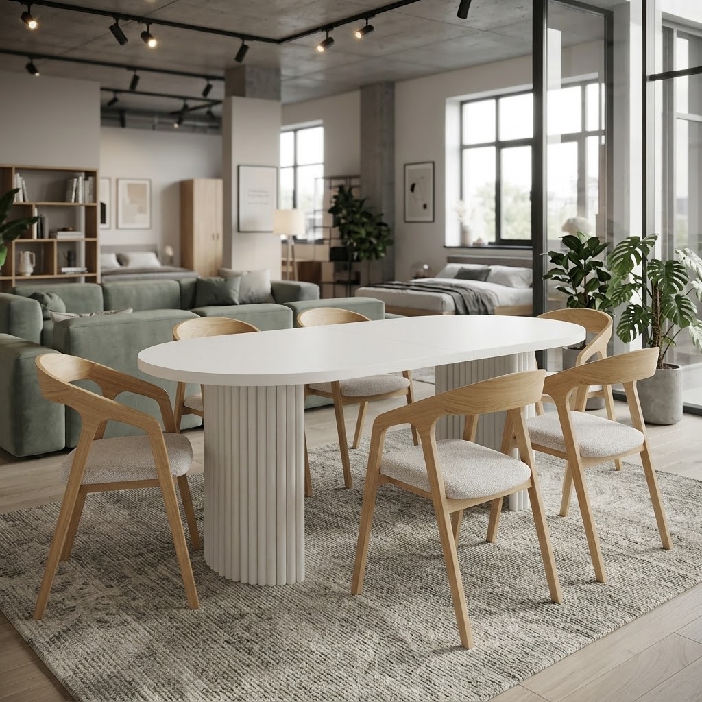 Helsinki Solid Beech Nordic Chair with Bentwood Backrest in Natural Oak and Bespoke Upholstery (56 × 60 × 73 cm)