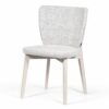 The Fallon Modern Velvet Dining Chair with Beech Wood Frame