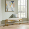 Lexi Modern Glam Upholstered Bench