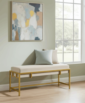Lexi Modern Glam Upholstered Bench