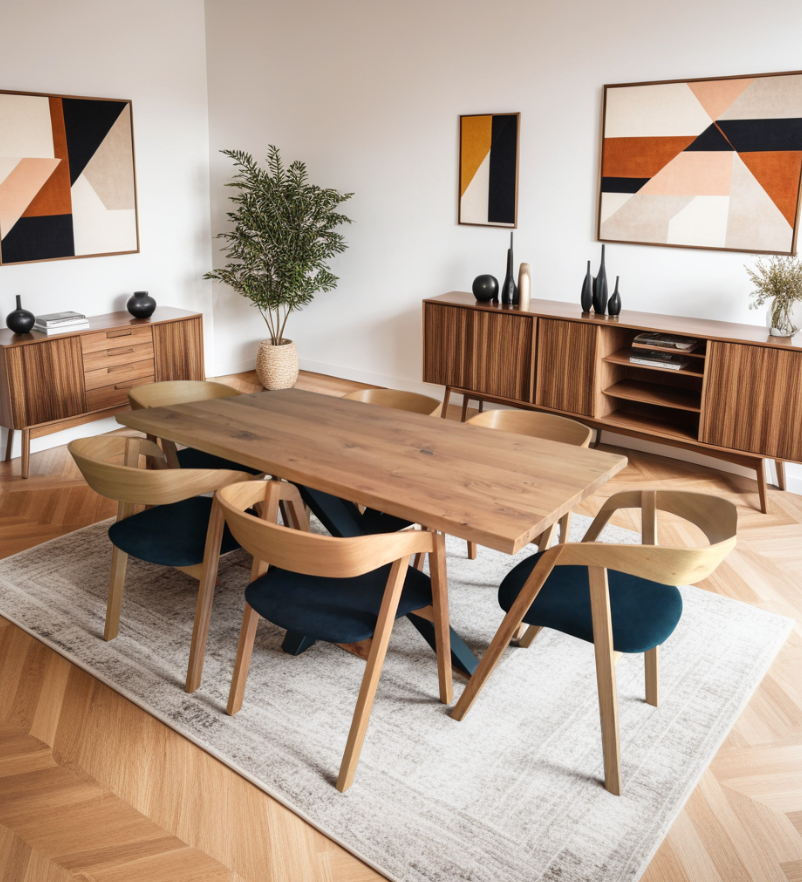 The Upholstered Wooden Armchairs Collection