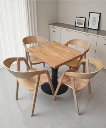 Helsinki Solid Beech Nordic Chair with All-Wood Seat