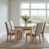 The Aaron Modern Rectangular Extendable Dining Table