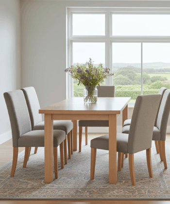 The Aaron Modern Rectangular Extendable Dining Table