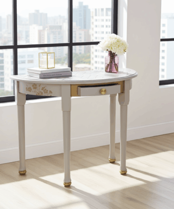 Versailles Elegant Half-Moon Console Table