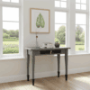 Black & Gold Dragonfly Console Table with Drawer