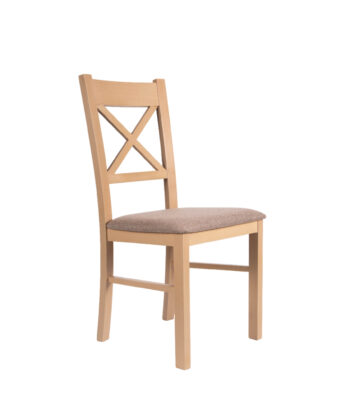 Classic Cross-Back Wooden Dining Chair Farmhouse Style