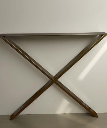 Gold X-Type Metal Table Legs 86x80 cm
