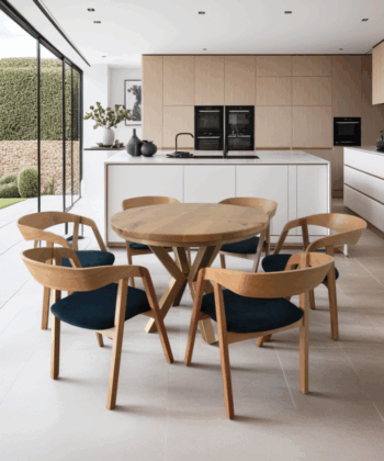 Scandinavian Oak / Beech Wood Dining Chairs Collection