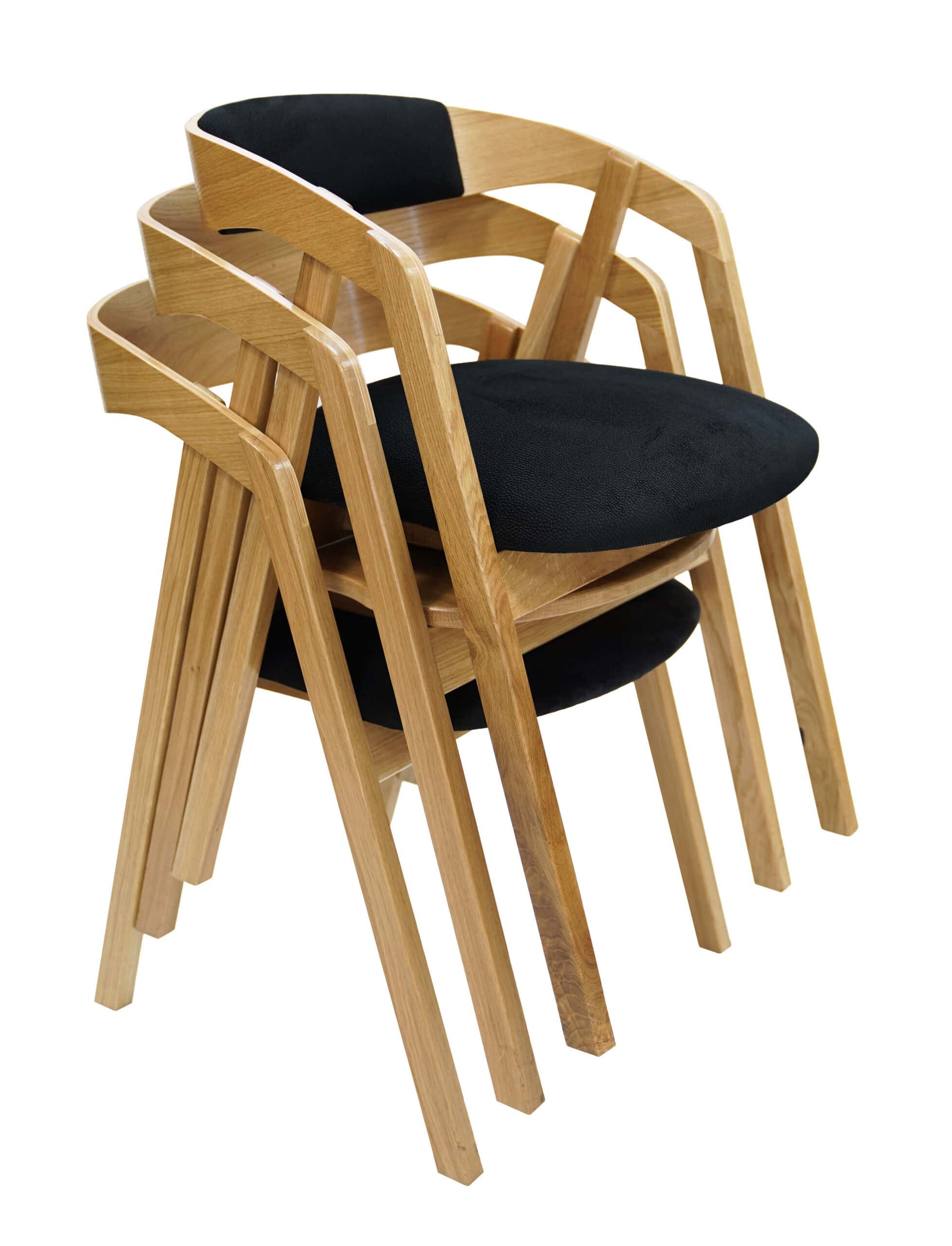Helsinki Solid Beech Nordic Chair with Bentwood Backrest