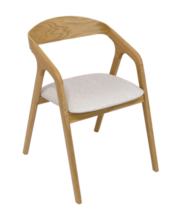 Helsinki Solid Beech Nordic Chair with Bentwood Backrest