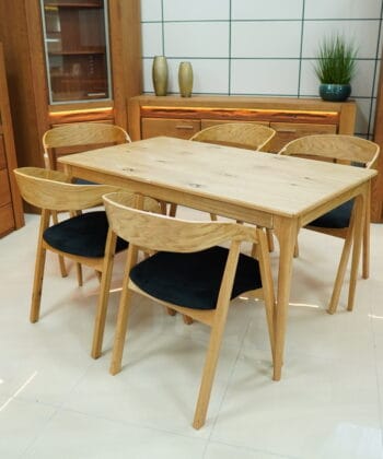 Helsinki Solid Beech Nordic Chair with Bentwood Backrest