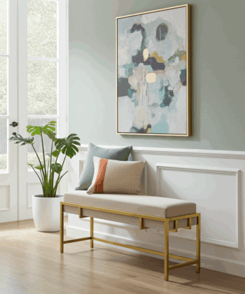 Lexi Modern Glam Upholstered Bench