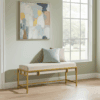 Lexi Modern Glam Upholstered Bench