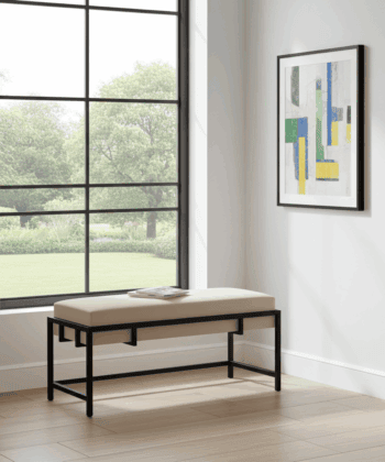 Lexi Modern Glam Upholstered Bench