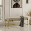 Lexi Modern Glam Upholstered Bench