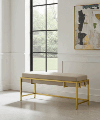 Lexi Modern Glam Upholstered Bench