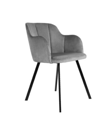 Milan Customisable Velvet Accent Chair with Channel Tufting