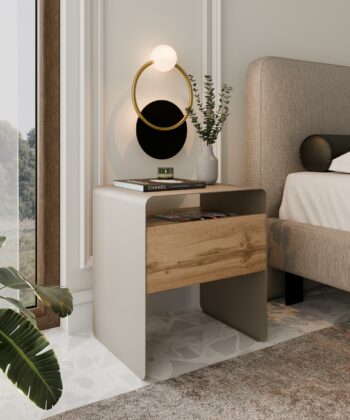 Mono Minimalist Bedside Table with Drawer