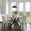 Orion Industrial Extendable Dining Table (Stone Oak) 180CM