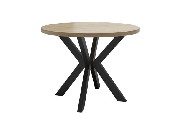 Orion Industrial Extendable Dining Table (Stone Oak) 140CM