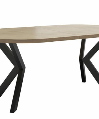 Orion Industrial Extendable Dining Table (Stone Oak) 180CM