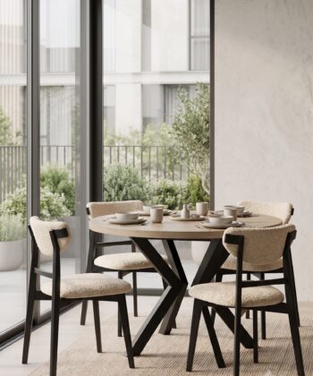 Orion Industrial Extendable Dining Table (Stone Oak) 180CM