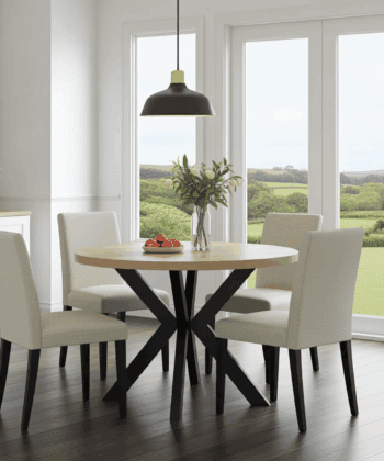 Orion Industrial Extendable Dining Table (Stone Oak) 180CM