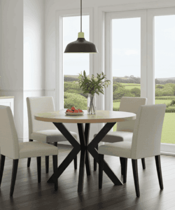 Orion Industrial Extendable Dining Table (Stone Oak) 180CM