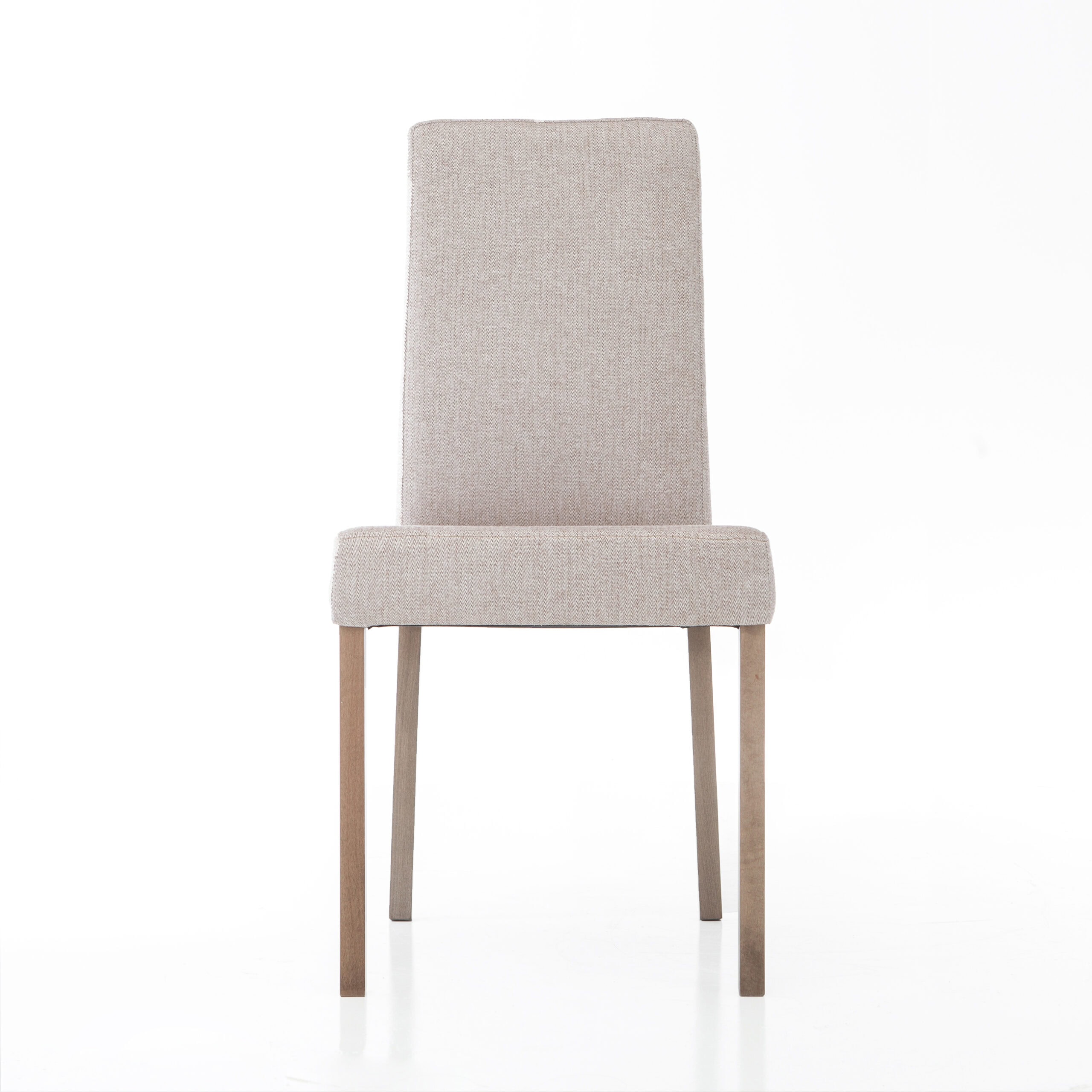 Premium Upholstered Dining Chair with Natural Wood Frame