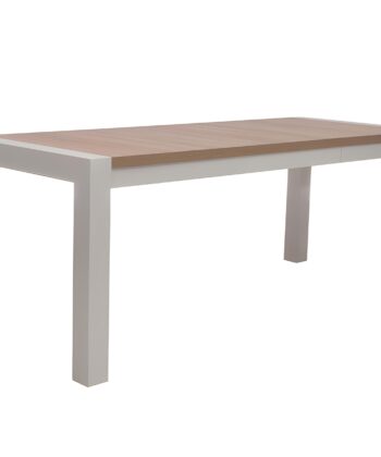 Sonoma Oak Extendable Dining Table with White Frame 140/200cm