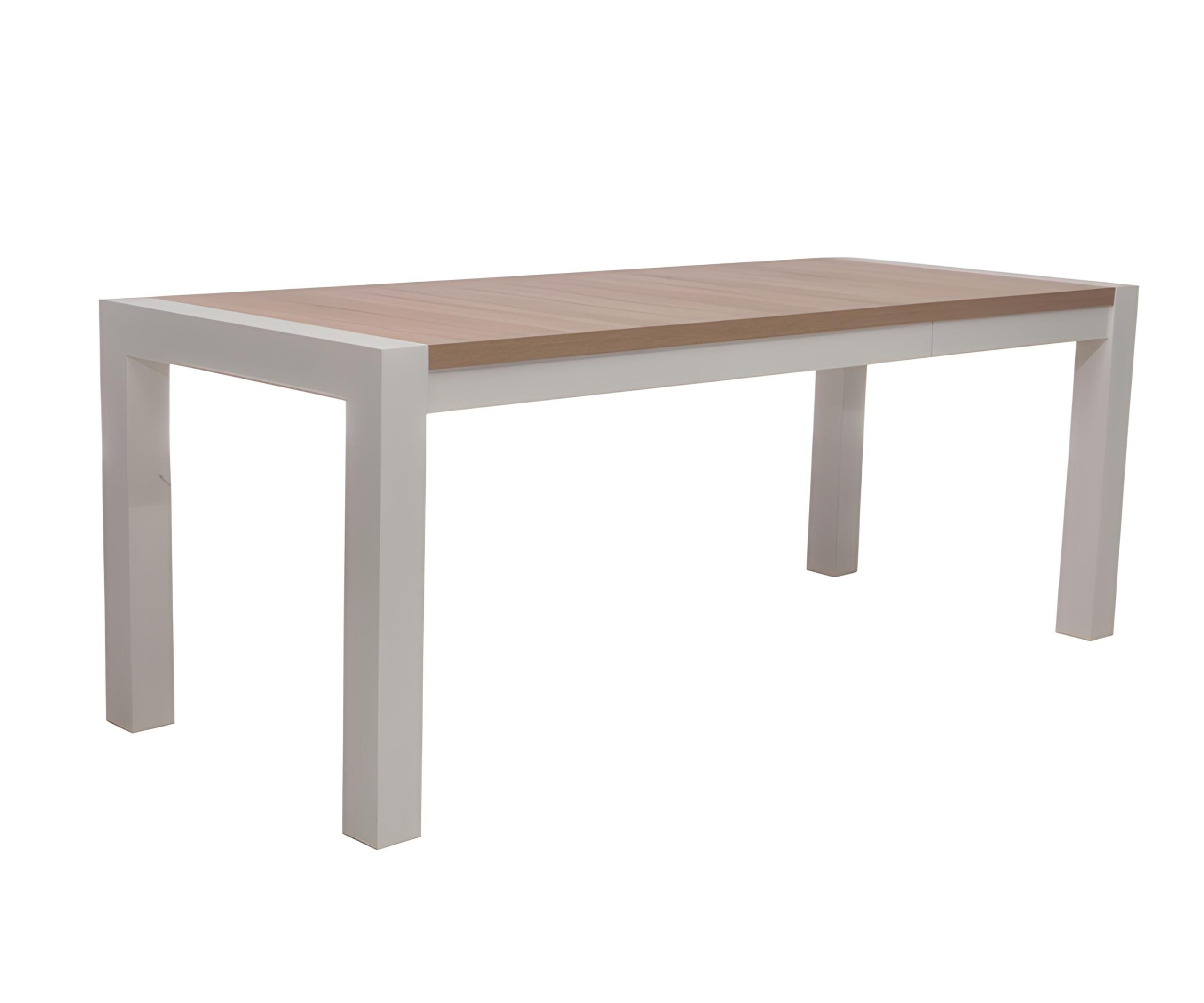 Sonoma Oak Extendable Dining Table with White Frame 140/200cm