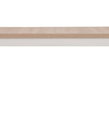 Sonoma Oak Extendable Dining Table with White Frame 140/200cm