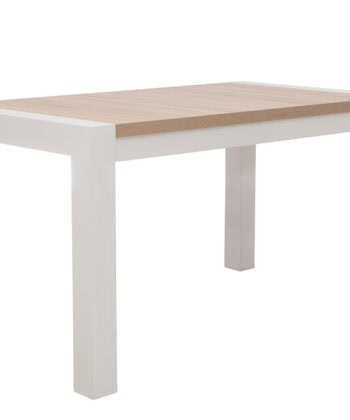 Sonoma Oak Extendable Dining Table with White Frame 140/200cm