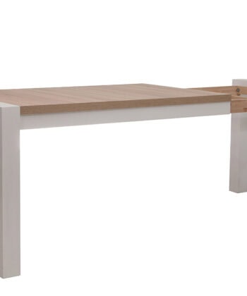 Sonoma Oak Extendable Dining Table with White Frame 140/200cm